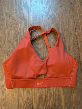 Nike Rust Red Medium Sports Bra